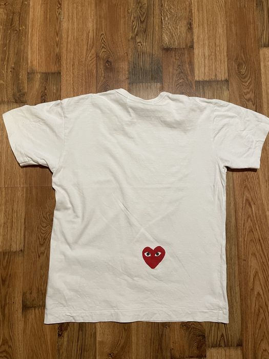 PLAY comme des garcon X Nike white tee