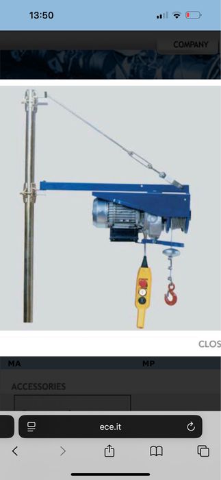 Macara constructii ECE Elevatori Italia