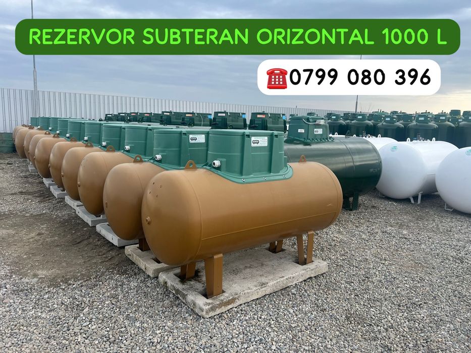 REZERVOR GPL subteran orizontal capacitate 1000 L fabricatie Italia