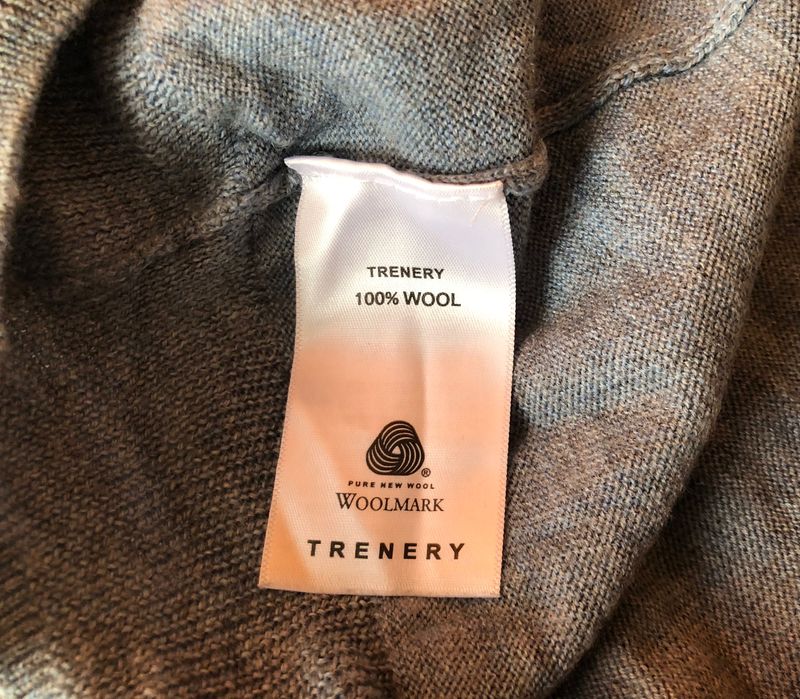 100% мерино вълна Trenery Crew Neck Merino Wool Pullover мъжки пуловер