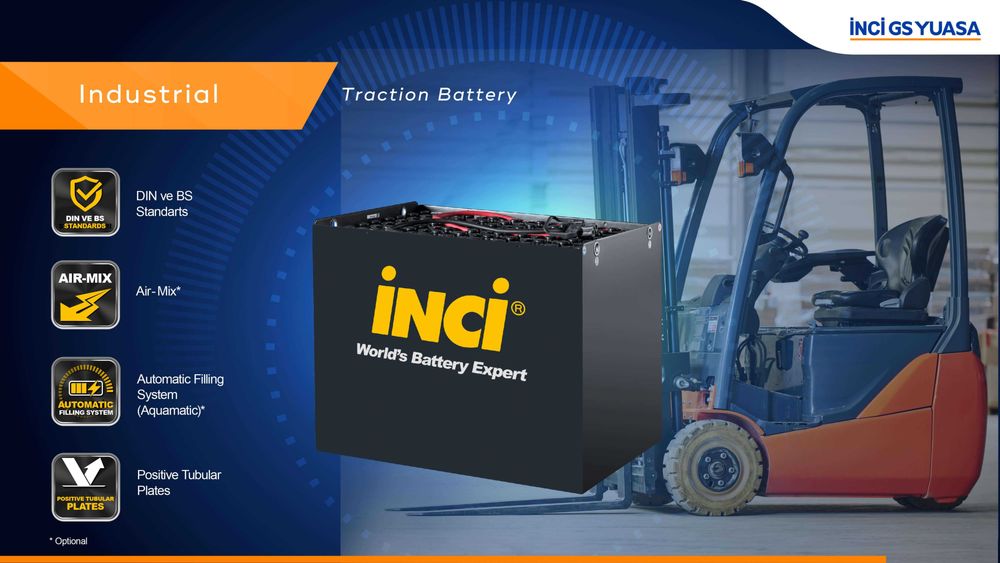 Тяговый аккумулятор INCI GS Yuasa для погрузчика 24V 48V 80V PzS PzB