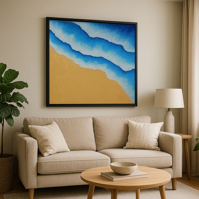 Kartina: dengiz, o'lchamlar: (40×40 sm)