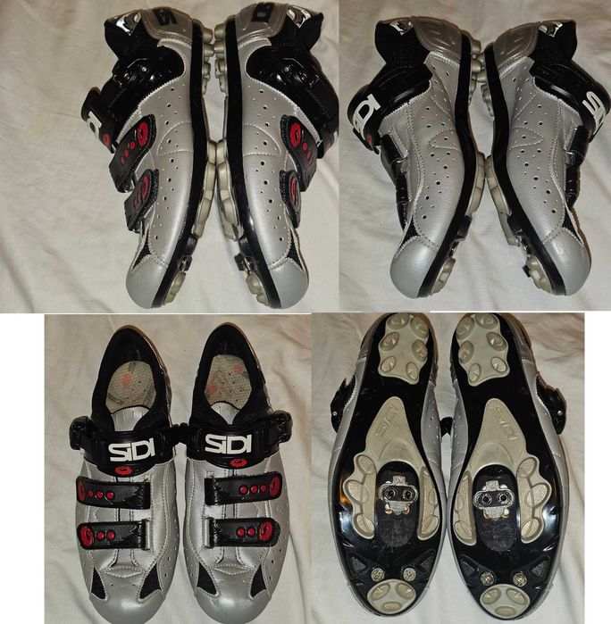 Pantofi ciclism Sidi 44 si 36 trace 2 Bontrager 43 MTB spd ca noi Casca ciclism Met Veleno ca noua marime M 56/58