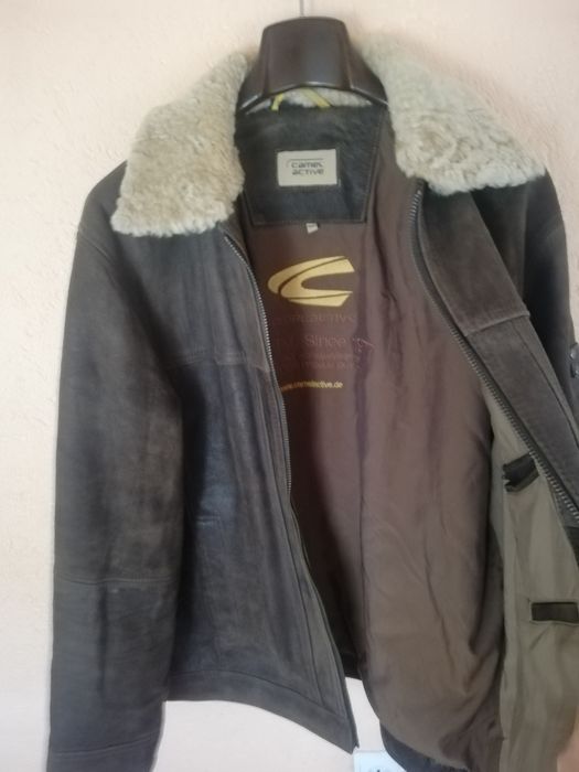 Geaca piele bărbati Camel Xl