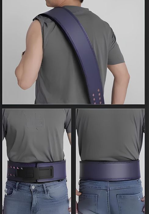 атлетический пояс для зала с карабином