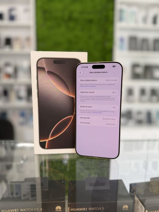 **ATSGSM.RO** iPhone 16 Pro Max 512Gb DESERT/Baterie98%/Fact+gar 24 luni Altex