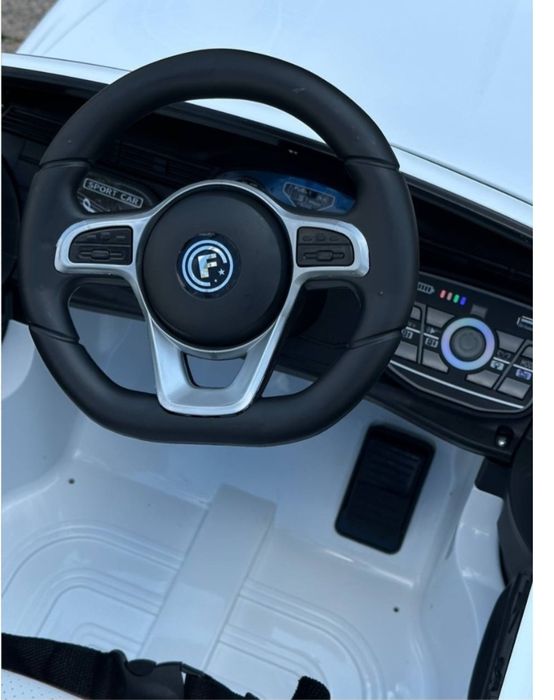 Электромобиль белый детские машины