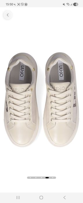 Liu Jo кожени кецове с камъни