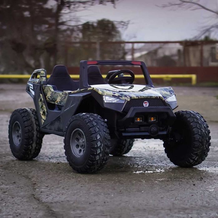 UTV electric pentru 4 copii, Kinderauto BJX1928 24V 14Ah , 500W Army