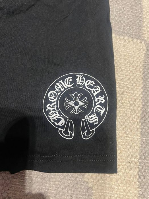 Boxeri Chrome Hearts negri cu logo mic alb, mărimile M și L, noi în cutie
