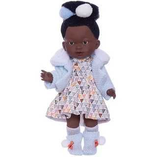 Кукла Ллоренс LLORENS Валерия 28см афро в голубой курточке афро