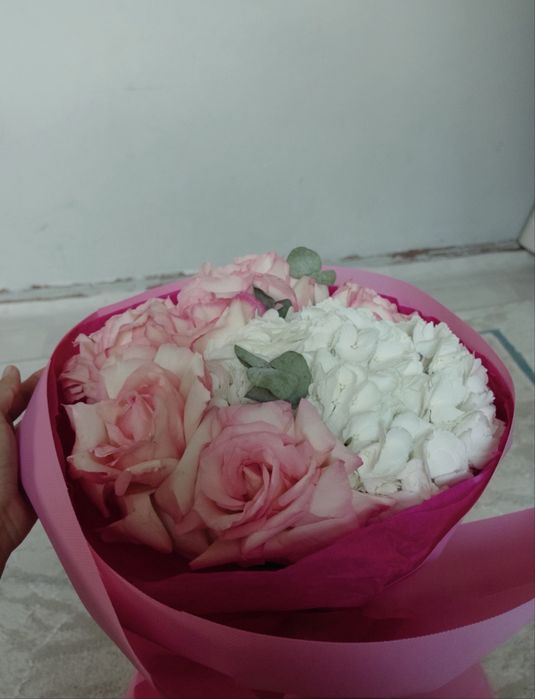 Цветы роза хризантема