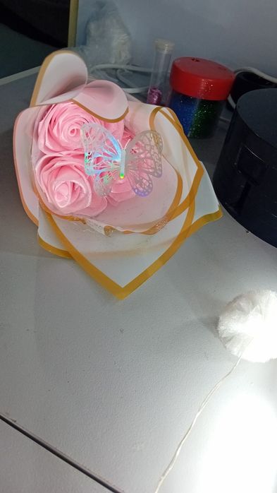 Buchet flori satin la comanda