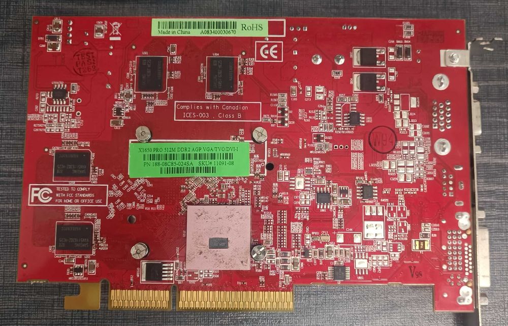 Placa video ATI Radeon X1650 Pro AGP