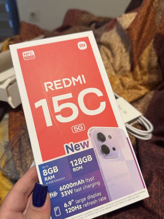 Нов redmi 15c 128gb