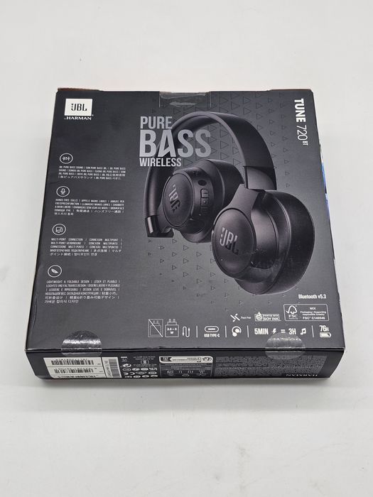 Casti audio wireless over-ear JBL Tune 720BT JBL Pure Bass Sound, Blu