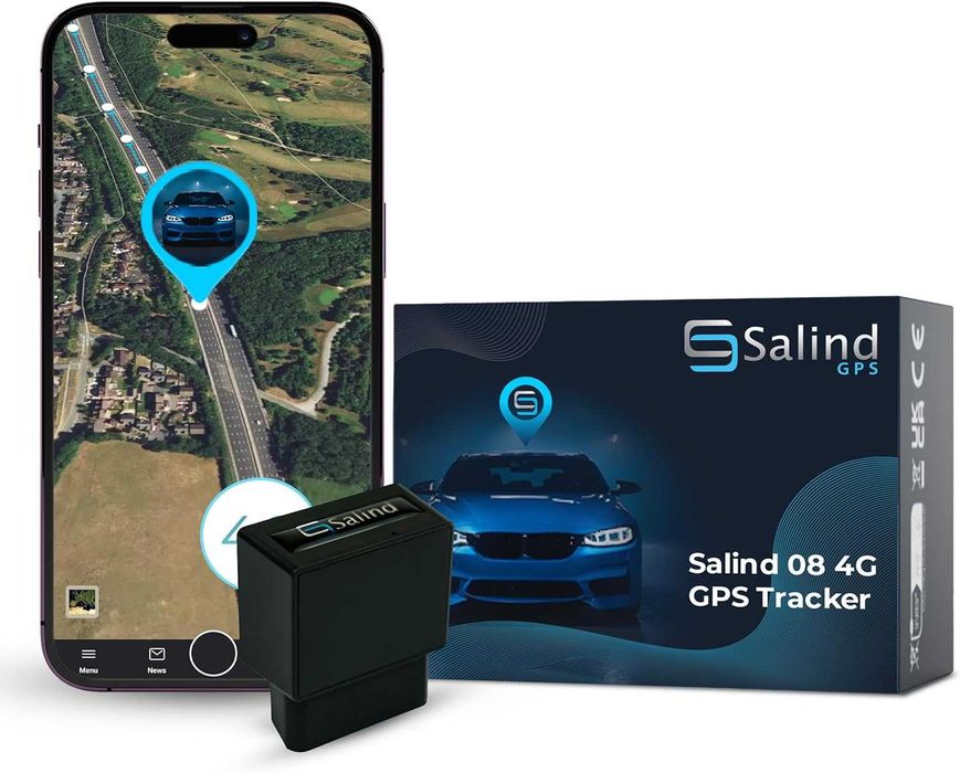 Salind 08 GPS Tracker 4G LTE Baterie permanentă OBD flote automobile