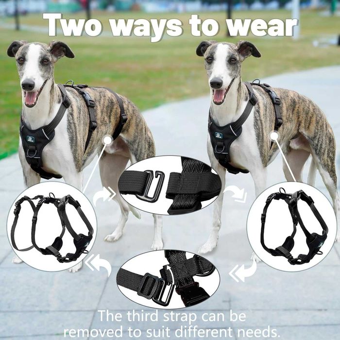 Paworld Escape регулируем нагръдник за кучета (розово, зелено, черно)