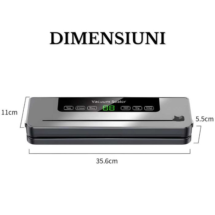 Aparat de Vidat Alimente Profesional cu Display LED,5 Moduri de Vidare