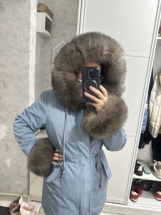 Парка меховая песец
