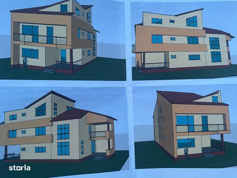 Casa la rosu P+1 cu proiect P+2, teren 500 mp – Bariera Valcii