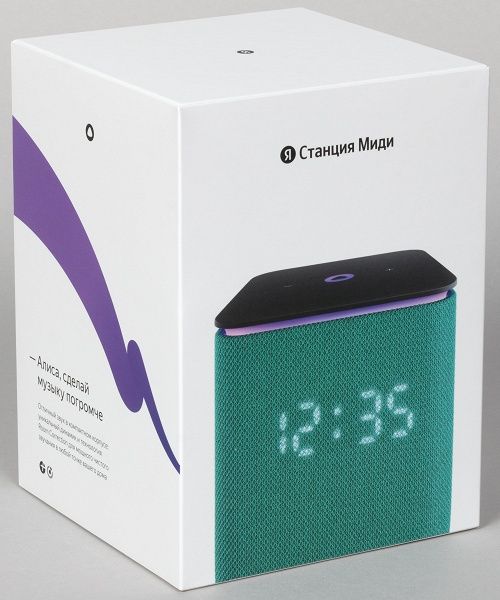 Яндекс Станция Миди с часами 24ватта Zigbee