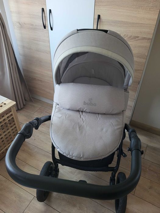 Детска комбинирана количка 3 в 1 Buba - Zaza, Cream