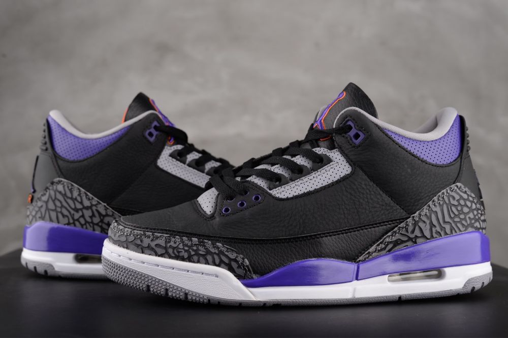 Air Jordan 3 Retro “Black Court Purple”