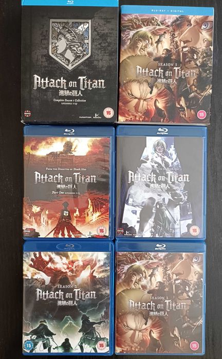 Attack on Titan Blu - ray Пълни Сезон 1-3 + OVA