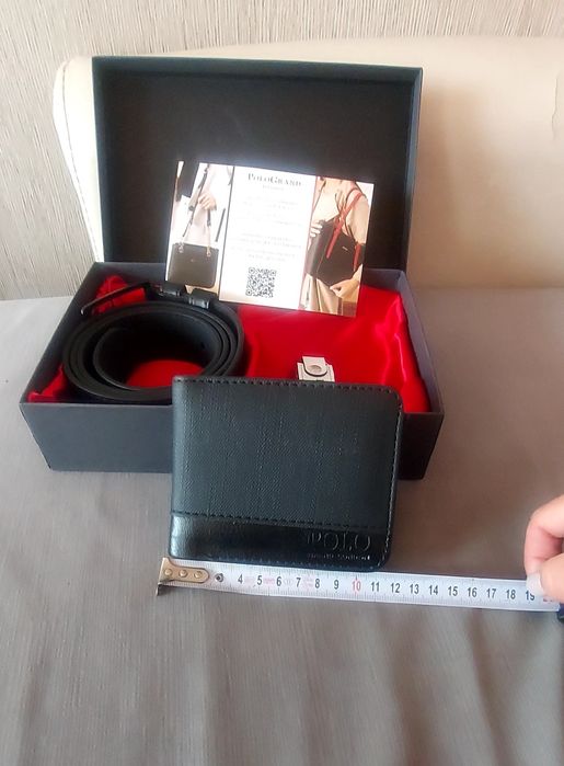 Мъжки сет от колан и портфейл. Нови!!!