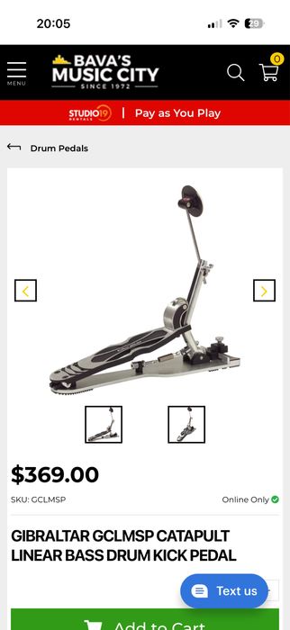 Pedală pentru tobe bass