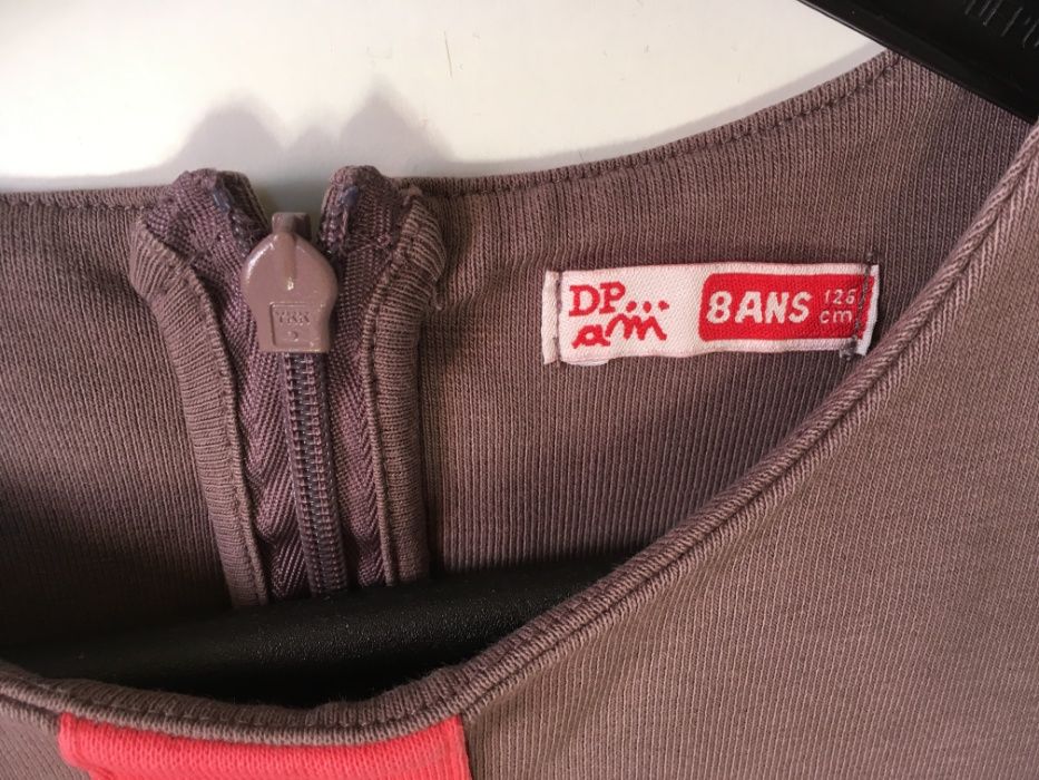 7-8г 4 френски рокли корал дънкова суичъри с цветя 128см