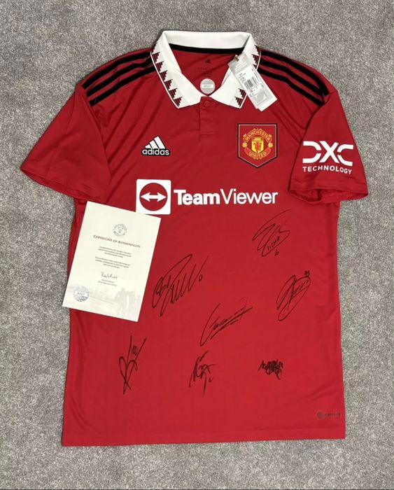 2022-23 Manchester Unaited футболка с подписью Криштиану Роналдо, Cris