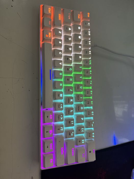 Tastatura qwertykey rice v2 60% alba
