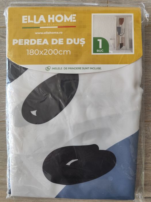Perdea duș poliester Ella Home