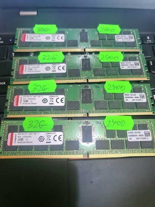 Memorii Server-Workstation Kingston 32Gb 64Gb 128Gb 256Gb DDR4 Pc4-2400T ECC, REG NOI