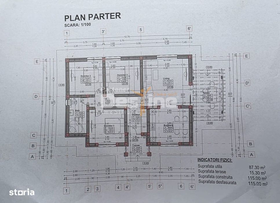 Casa in VOROVEȘTI, 4 camere, 87 mp utili, 15 mp terasa, incalzire in