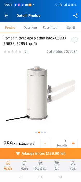 Vând pompa utilizată 1 săptămână