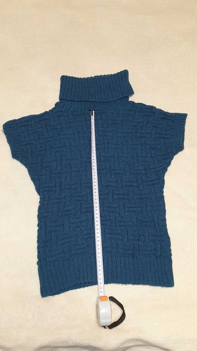 Bluza cu maneca scurta turquoise, mar S / 36