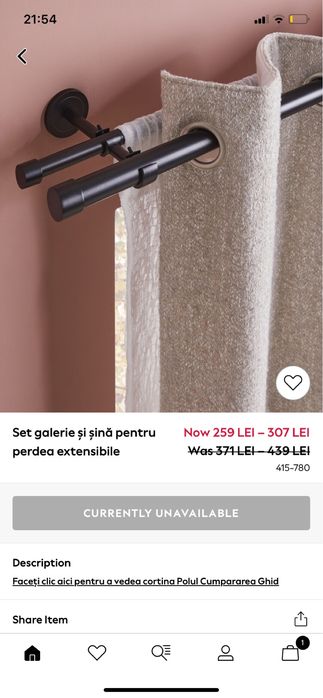 NEXT Set galerie si sina NOU