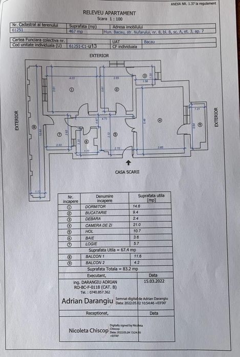 Vand apartament doua camere decomandat Bacau - Bistrita Lac, vile ,zona linistita , langa Insula de Agrement.