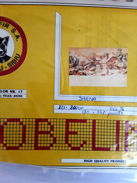 Goblenuri de cusut, ,ate mouline incluse, de Firul Rosu Talmaciu,Sibiu