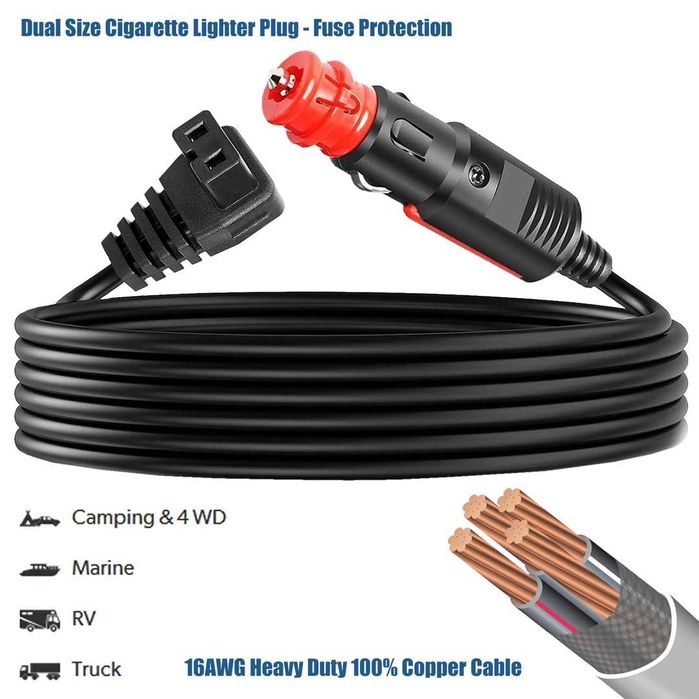 Cablu de alimentare prelungitor pentru frigider portabil MOTOPOWER