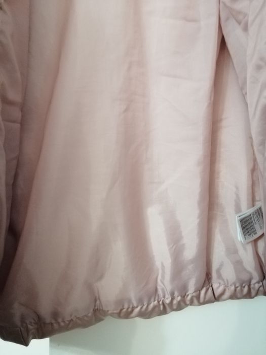 Детско зимно яке H&M за момиче, цвят: пепел от рози+бонус шапка