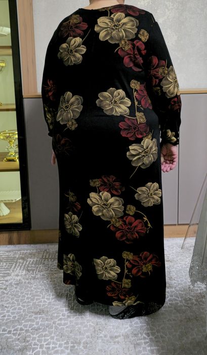 Платье велюровое