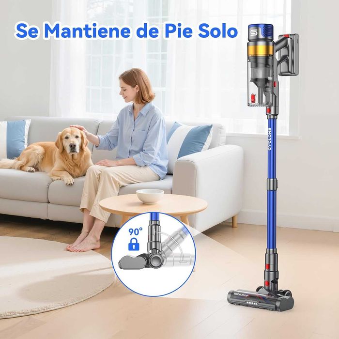 Aspirator fără fir X8 48Kpa/580W/70min, Model 2025 1.6L