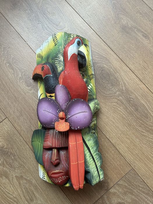 Sculptură decorativă din lemn natural-Sarocra/Costa Rica