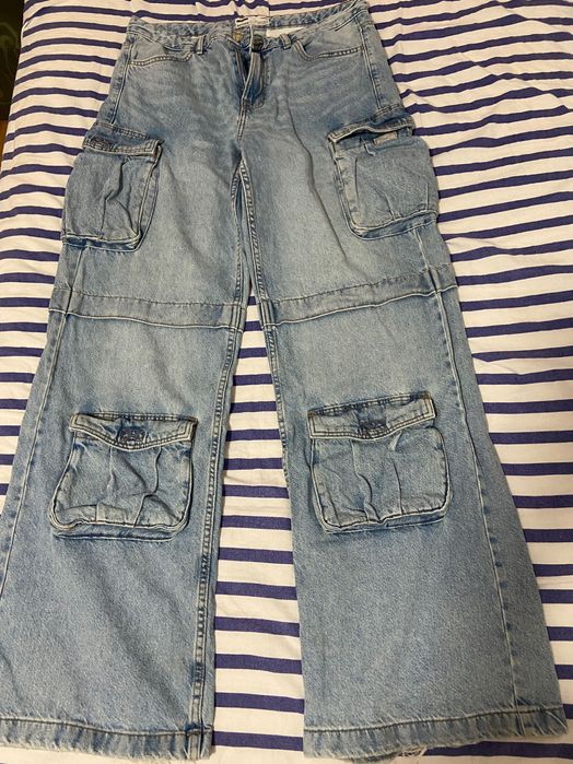 Карго дънки Бершка (широки)