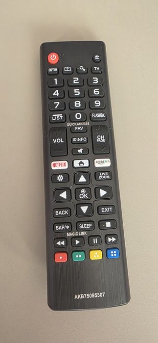 Ново Дистанционно за LG Smart TV – AKB75095307 (с бутони Netflix & Prime)
