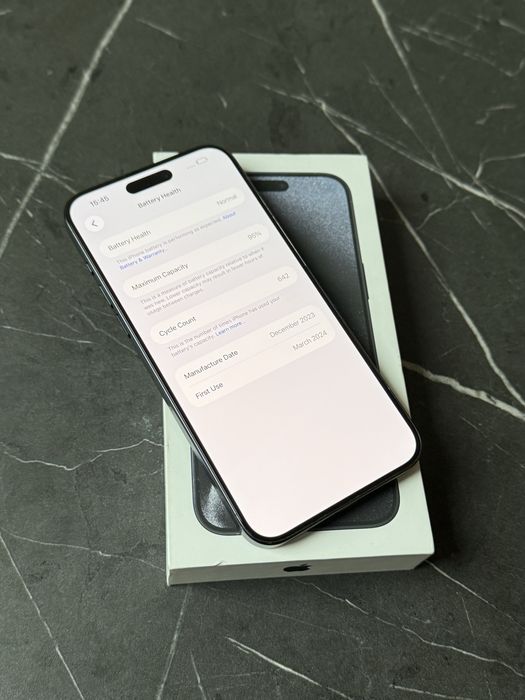 IPhone 15 Pro Max Blue Titanium 256GB 95% Батерия